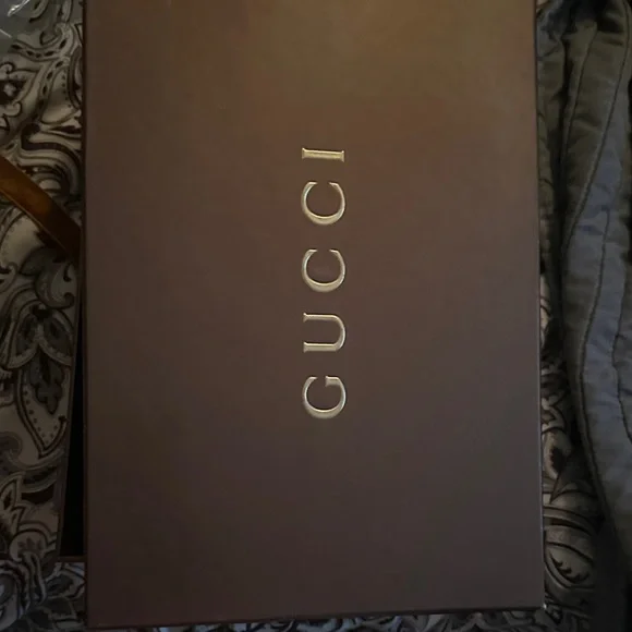 Gucci Brown and Green Wedge Sandals - Picture 6 of 9